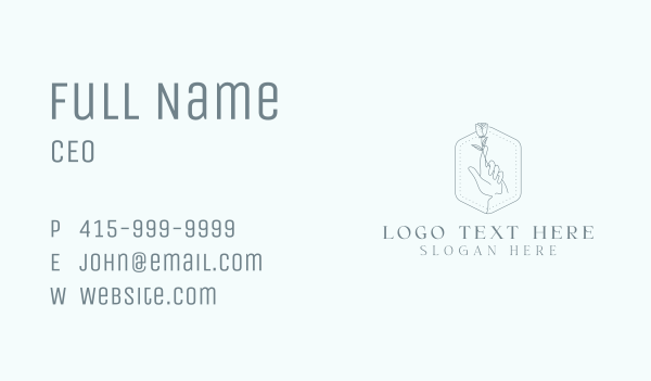Tulip Floral Decorator Business Card Design Image Preview