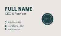 Company Generic Circle Business Card Image Preview