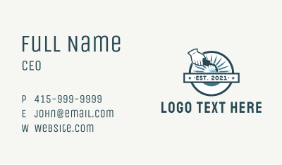 Industrial Welding Badge  Business Card Image Preview