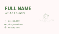 Vineyard Leaf Lettermark  Business Card Image Preview