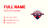 Bowling Pin Ball Business Card Design