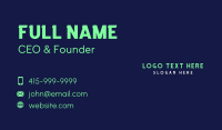 Generic Studio Wordmark Business Card Image Preview