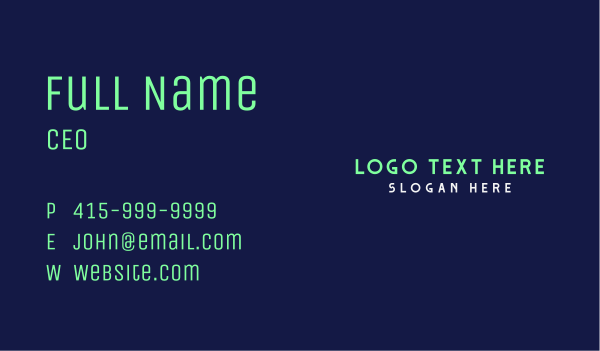 Generic Studio Wordmark Business Card Design Image Preview