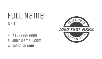 Streetwear Apparel Brand Business Card Image Preview