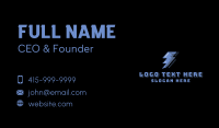 Pixelated Lightning Arcade Business Card Design