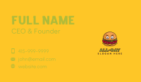 Monster Burger Restaurant Business Card Image Preview