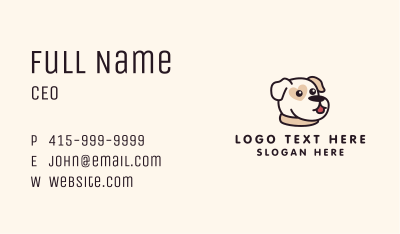 Pet Dog Heart Business Card Image Preview