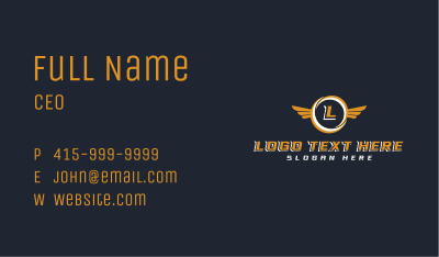 Automotive Wing Logistics Business Card Image Preview