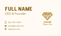 Golden Diamond Gem Business Card Image Preview