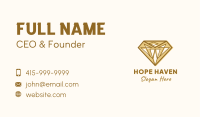 Golden Diamond Gem Business Card Image Preview