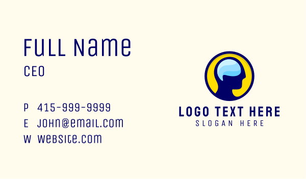 Human Mind Thinking Business Card Design Image Preview