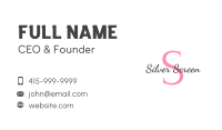 Feminine Cosmetics Lettermark Business Card Image Preview