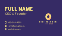 Letter O Enterprise Business Card Design