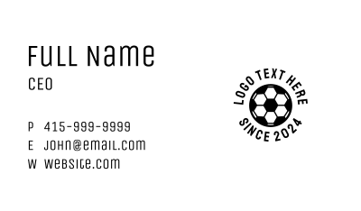 Football Soccer Ball Business Card Image Preview