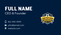 Soccer Ball Sports Tournament Business Card Design