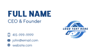 Clean Pressure Washing House  Business Card Design