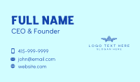 Blue Wing Letter A Business Card Image Preview