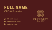 Gold Woven Ornament  Business Card Image Preview
