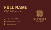 Gold Woven Ornament  Business Card Image Preview