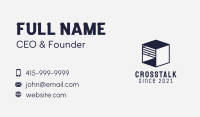 Blue Cube Storage  Business Card Design