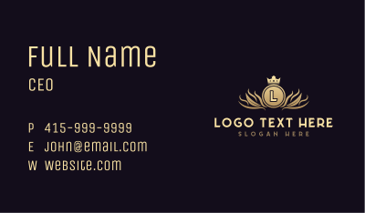 Upscale Crown Royalty Business Card Image Preview