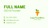 Carrot Pizza Slice  Business Card Image Preview