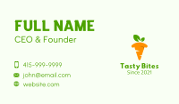 Carrot Pizza Slice  Business Card Image Preview