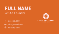 Beauty Orange Flower Lettermark Business Card Image Preview