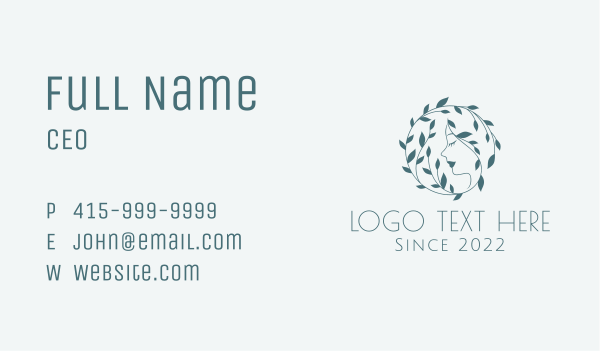 Organic Facial Salon  Business Card Design Image Preview