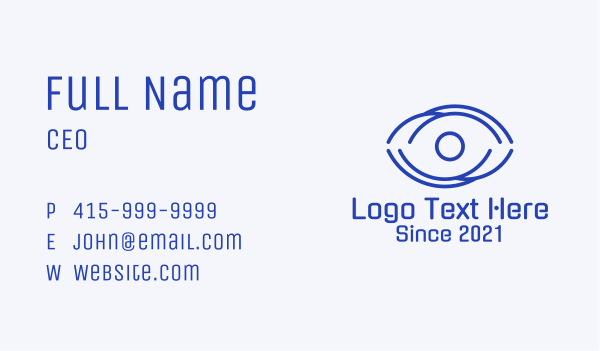 Digital Eye Surveillance  Business Card Design Image Preview