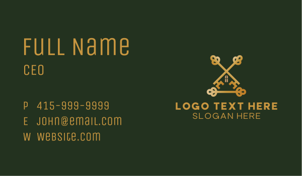House Key Real Estate Business Card Design Image Preview