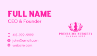 Sexy Feminine Woman Wreath Business Card Image Preview