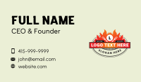 Flame Fork Grill Business Card Preview