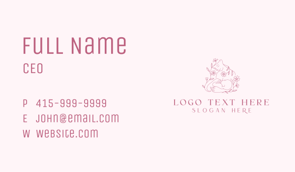 Maternal Breastfeeding Infant  Business Card Design Image Preview