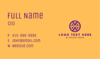 Purple Letter X Circle Business Card Image Preview