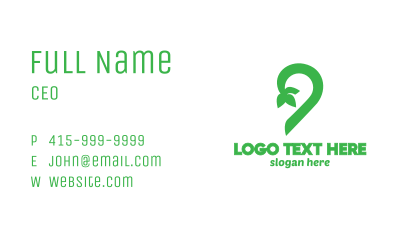 Eco Number 9 Business Card