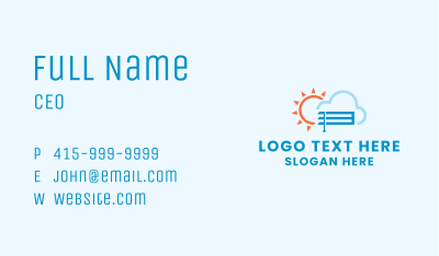 Sun Cloud Blinds Business Card Image Preview