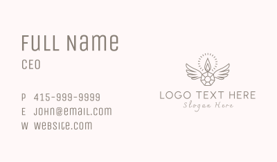 Candle Crystal Wings Business Card Image Preview