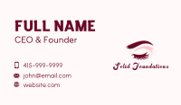 Eyelash Extension Beauty Salon Business Card Image Preview