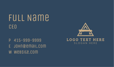 Triangle Letter A Brush Business Card Image Preview