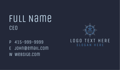 Generic Starburst Badge Business Card Image Preview