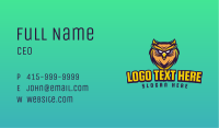 Owl Gaming Mascot Business Card Image Preview