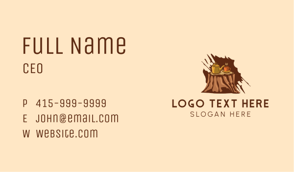 Coffee Tree Outdoor Business Card Design Image Preview