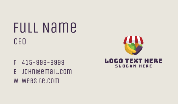 Fruit Stall Shop Business Card Design Image Preview