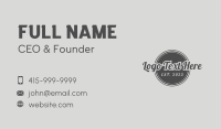 Black Hipster Business Business Card Image Preview