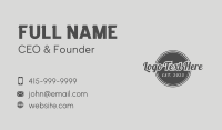 Black Hipster Business Business Card Preview