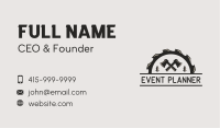 Axe Saw Construction Business Card Image Preview
