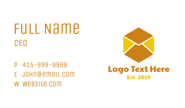 Cube Mail Business Card Design Image Preview