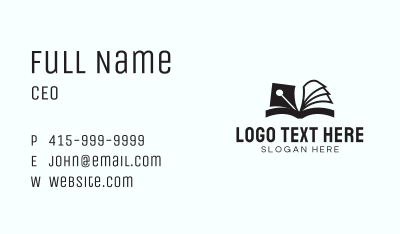 Black Quill Pen Writer Business Card Image Preview