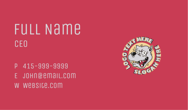 Bulldog Mascot Esports Business Card Design Image Preview